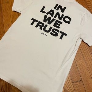 Helmut Lang In Lang We Trust T-Shirt Size Medium